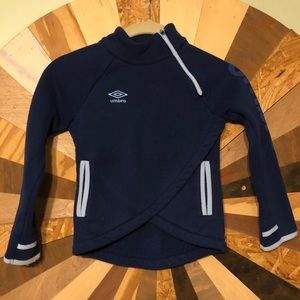 Umbro unisex asymmetric mock neck sweatshirt